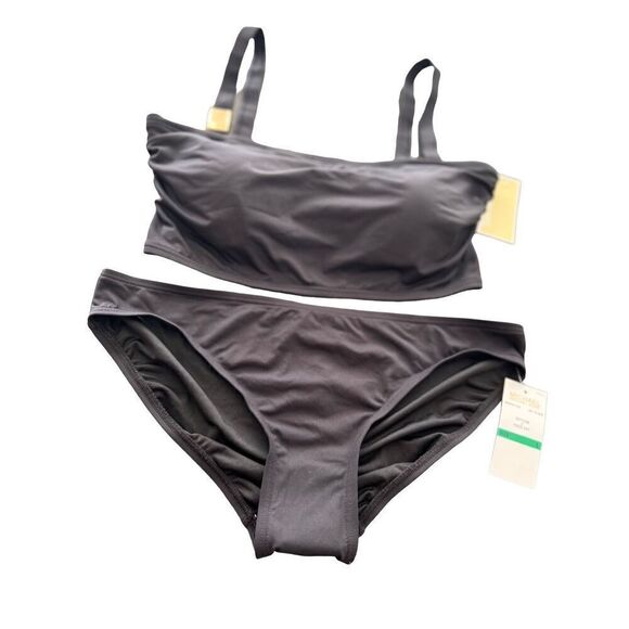 Michael Kors One Shoulder Bikini swimsuit Set size L - Picture 3 of 10